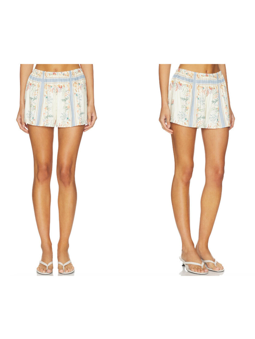 TULAROSA Sutton Short satin ivory print size XL NWT $130 msrp